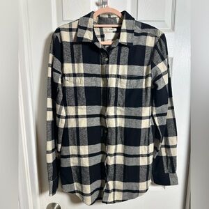 Thread & Supply Black and Cream Checkered Shirt